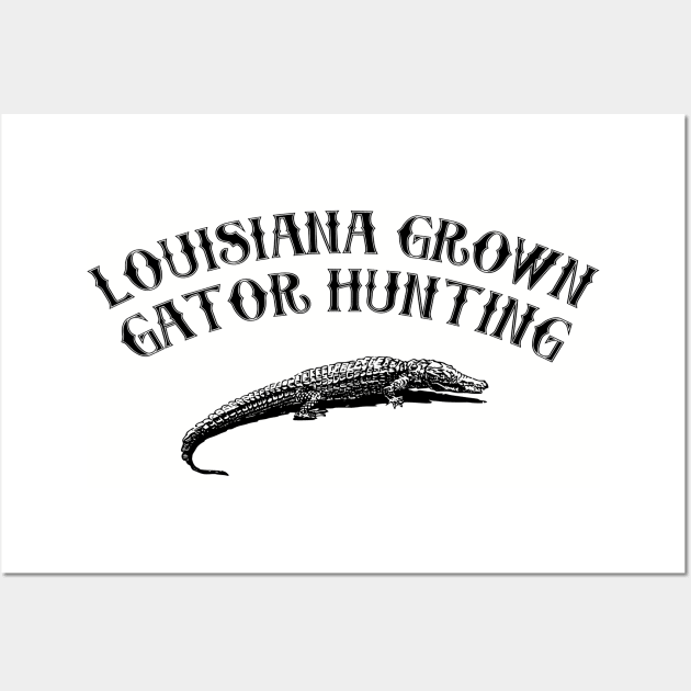 Louisiana Aligator Hunting Wall Art by Designs by Dyer